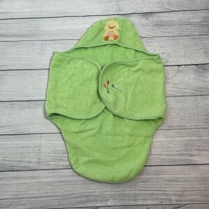 Babies R Us Hooded Baby Towel Green Duck Cotton Bath Wrap